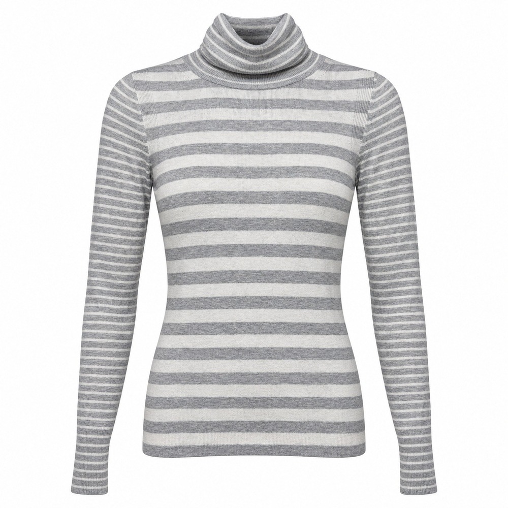 Banana Republic Quiet Luxury Turtleneck Women XS Pima Cotton Cashmere Old Money